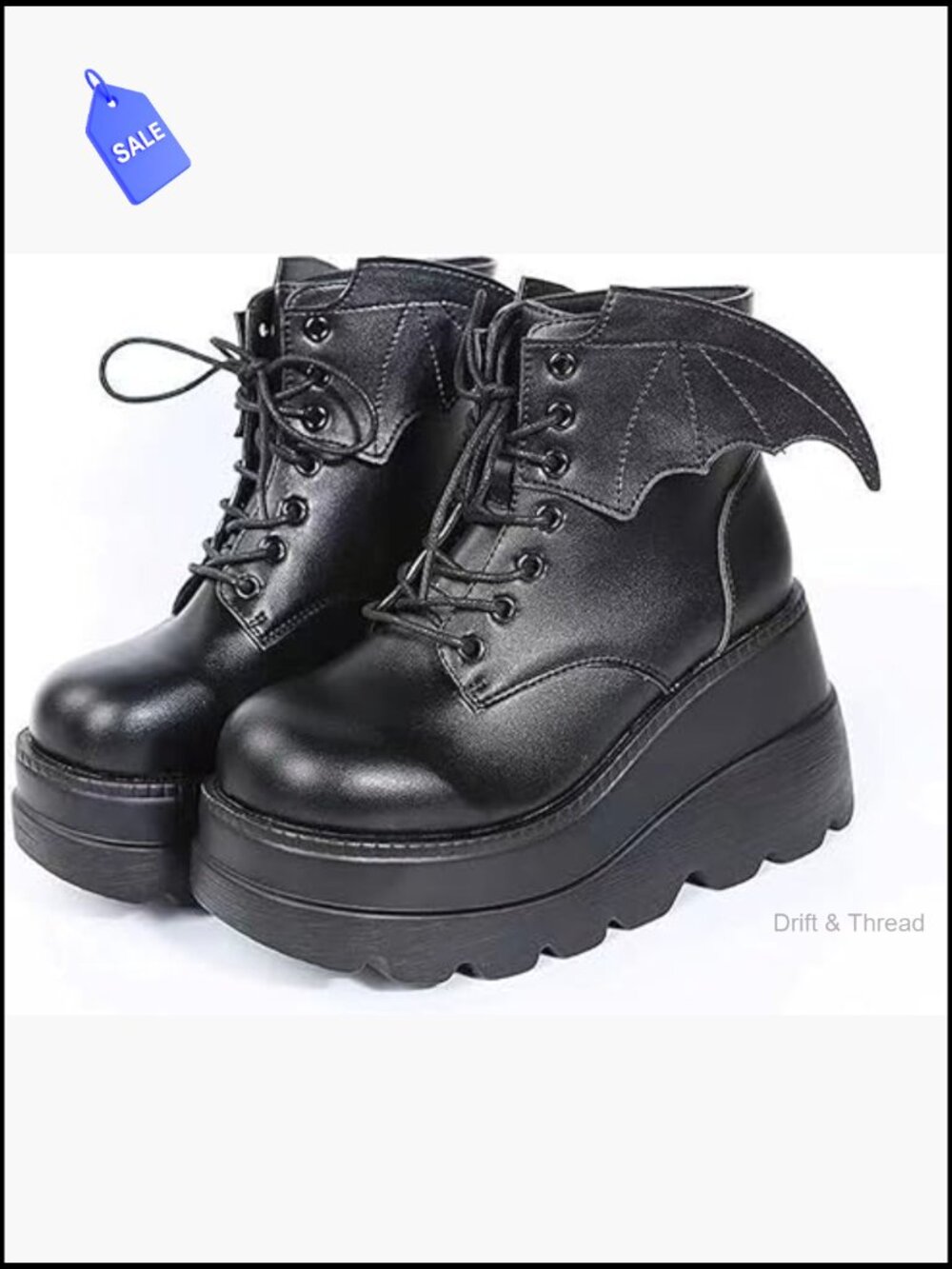 Women Mary Jane Platform Shoes Gothic Chunky Heels Round Toe Uniform Pumps